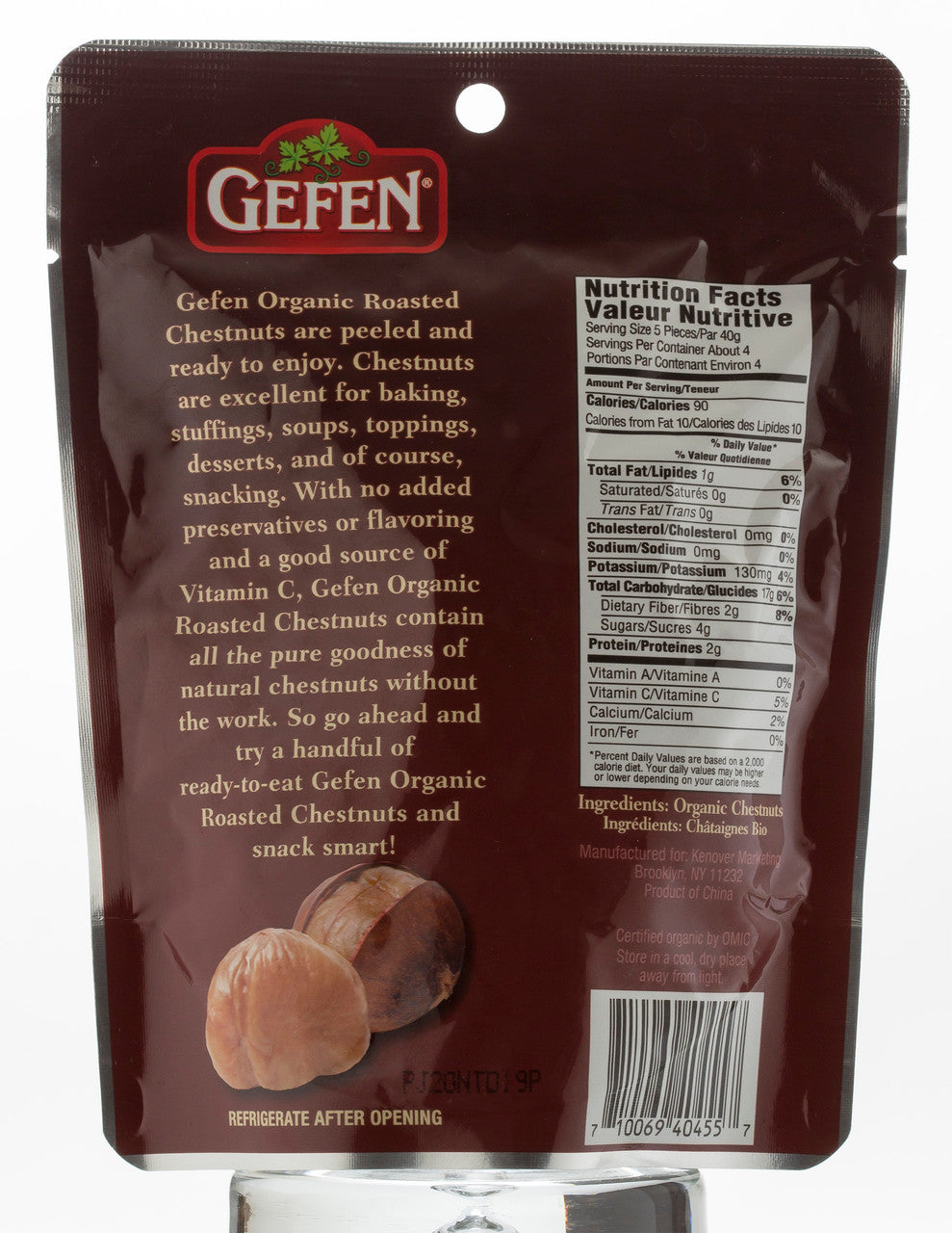 GEFEN CHESTNUTS RSTD WHL ( 12 X 5.2 OZ   )